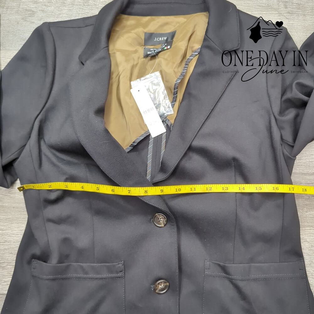J.Crew Italian Made 2 Button Blazer Size 10 - Picture 3 of 5